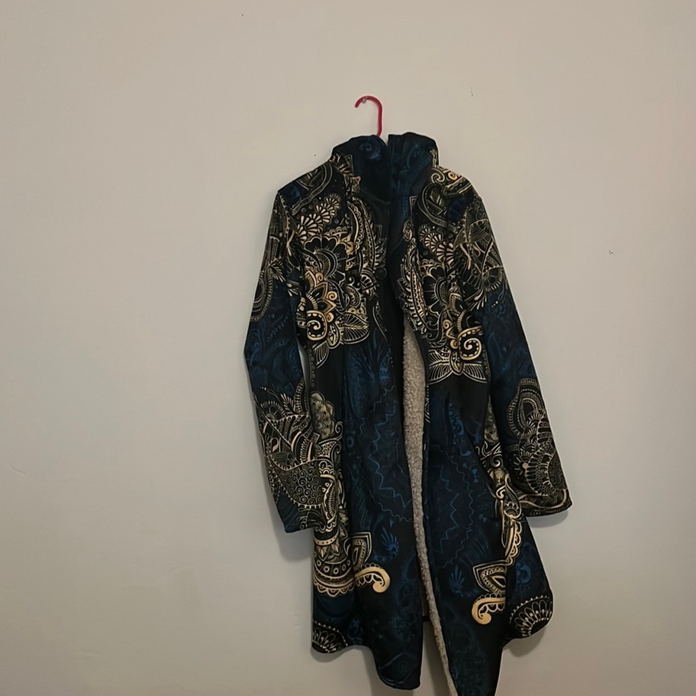 Trendy- boho long vintage jacket